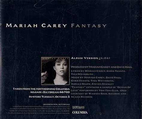 Mariah Carey Fantasy - Album Version US Promo CD single (CD5 / 5") (52880)