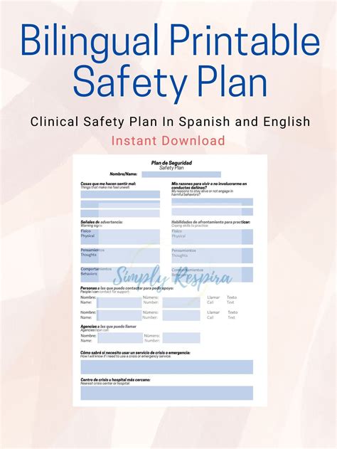 What Is A Safety Plan In Spanish at Vivian Said blog