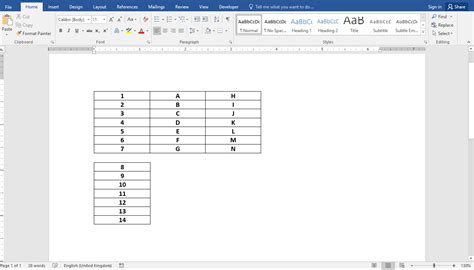 Image result for MS Word Splittable Vertically