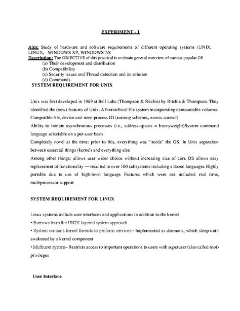 DOC-20240410-WA0007 - lab experiment - EXPERIMENT - 1 Aim: Study of ...