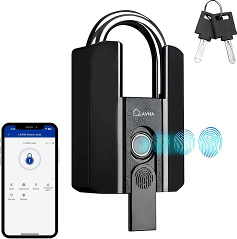 Smart Fingerprint Padlock with APP & Bluetooth, Heavy Duty, Waterproof ...