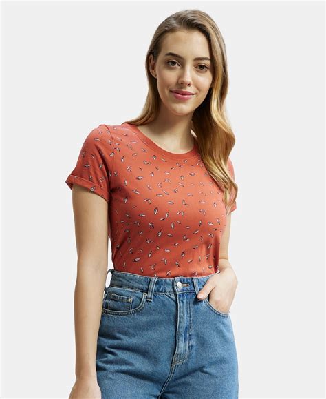 Buy Super Combed Cotton Relaxed Fit Printed Half Sleeve T-Shirt ...