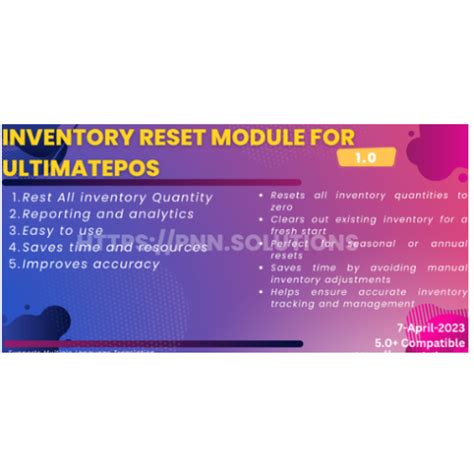 Inventory Management Module for UltimatePOS
