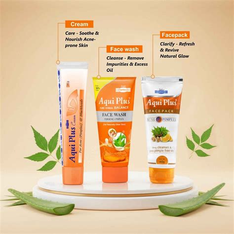 Aqui Plus Combo of 3 - Herbal Kit for Acne & Pimples – Orgavia Herbals