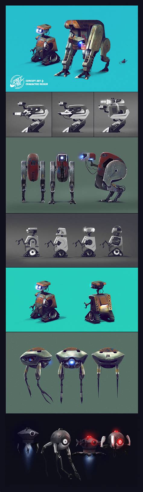 Concept Art - Robot Set on Behance