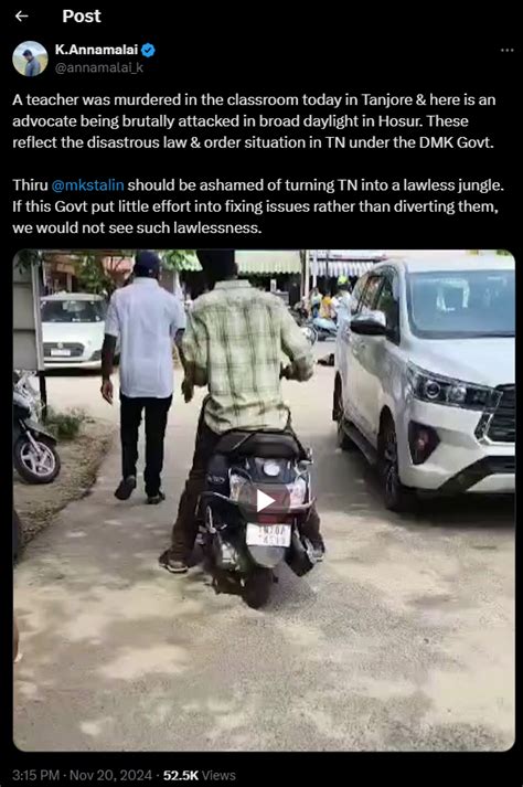 Hosur Crime: Lawyer Brutally Attacked With Sickle In Court Premises ...