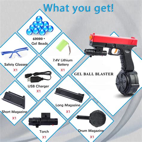 Buy Gel Blaster JM-X2 Electric Gel Ball Blaster for Outdoor Activities ...