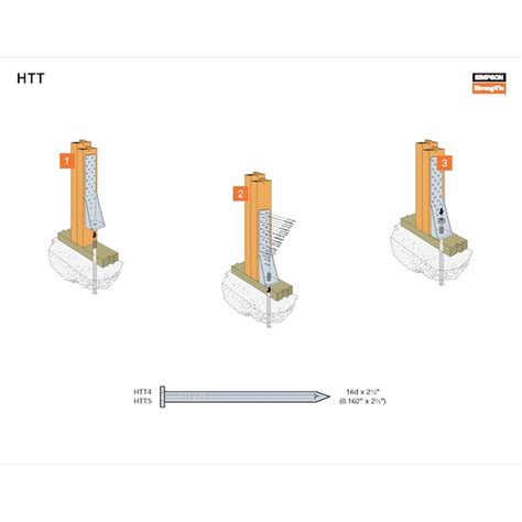 Simpson Strong-Tie 12-3/8-in 11 -Gauge Galvanized Steel Holddown Wood ...