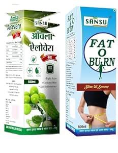 Sansu Amla With Aleovera Ras Natural Ayurvedic 500ml With Fat O Burn ...