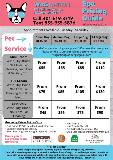 Puppy grooming prices new arrivals