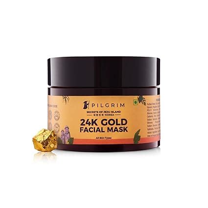 Buy Pilgrim 24K Gold face mask for glowing skin | 24K Gold face pack ...