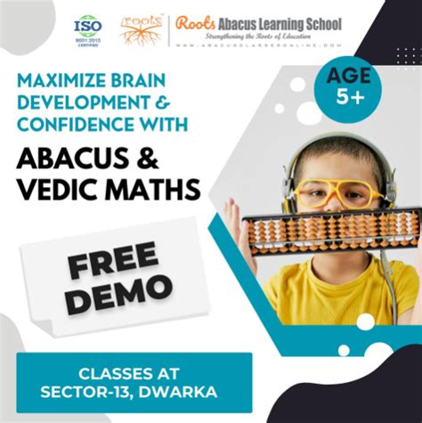 Roots Abacus Learning School - Abacus and Vedic Maths Classes in Dwarka