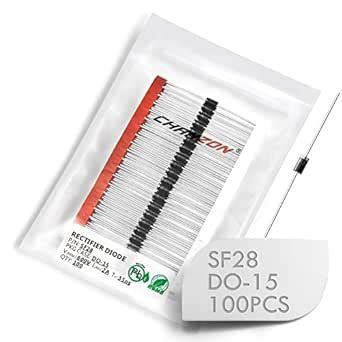 (Pack of 100 Pieces) Chanzon SF28 Super Fast Recovery Rectifier Diode ...
