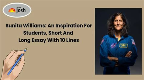 Sunita Williams: An Inspiration for Students | Short & Long Essay with ...