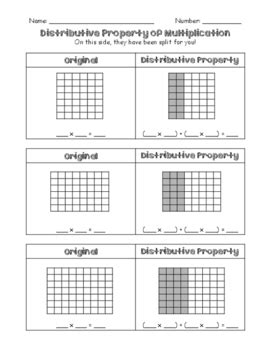 Image result for Area Model Distributive Property Worksheet