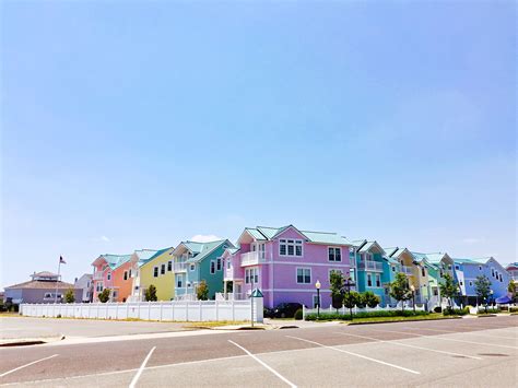 Rainbow Houses in Beach Haven, Long Beach Island
