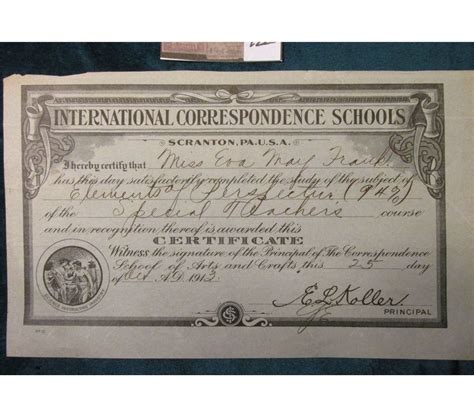 25th Day of October, 1913 "International Correspondence Schools ...
