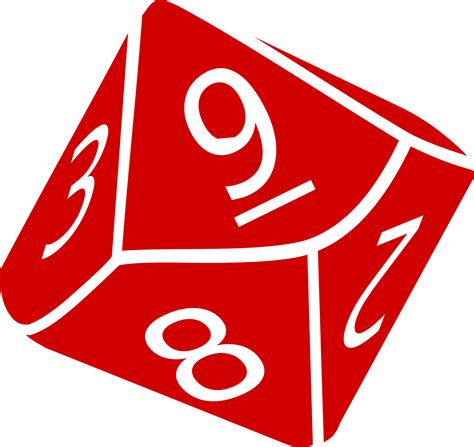 Clipart - Ten Sided Dice