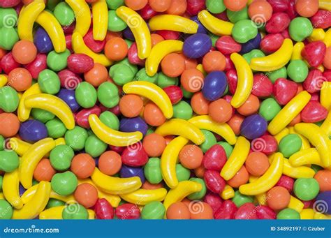 Hard fruit candy stock image. Image of heart, colors - 34892197
