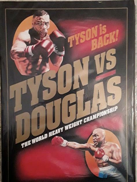 Mike Tyson vs Buster Douglas On Site Boxing Program 1990 Tokyo Dome ...