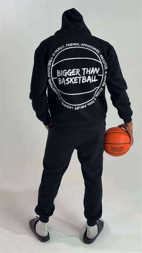 Beyond Basketball - Hoodie - Black – Bigger Than Basketball