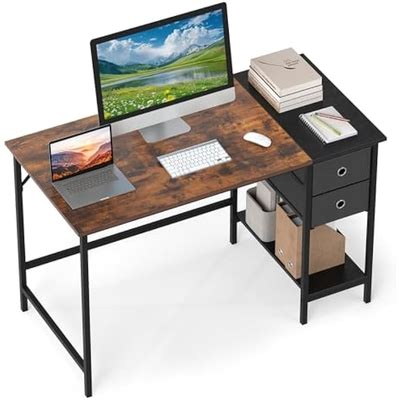Giantex 48 Computer Desk with 2 Fabric Drawers, India | Ubuy
