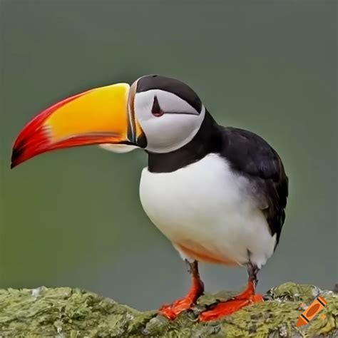 Puffin Toucan mixed breed bird on Craiyon