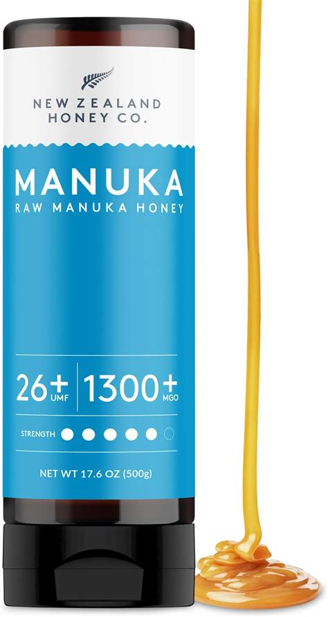 Amazon.com : New Zealand Honey Co. Pure Manuka Honey Squeeze Bottle | Manuka Honey UMF 26+ / MGO ...