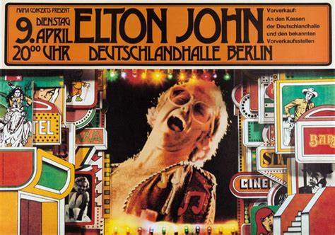 Elton John - 1974 Berlin (Goodbye Yellow Brick Road Tour) - Vintage ...
