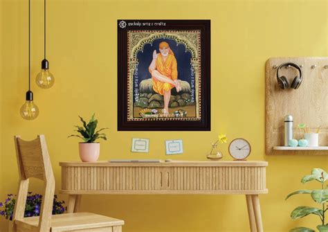 Saibaba Tanjore Painting – SANKALP ARTS & CRAFTS