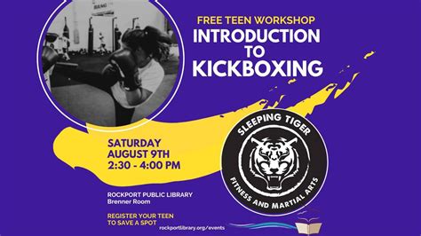Introduction to Kickboxing Workshop for Teens with Sleeping Tiger ...