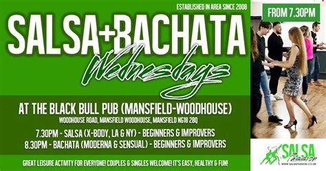 Salsa & Bachata Wednesdays in Mansfield at The Black Bull (Pub) from 7 ...