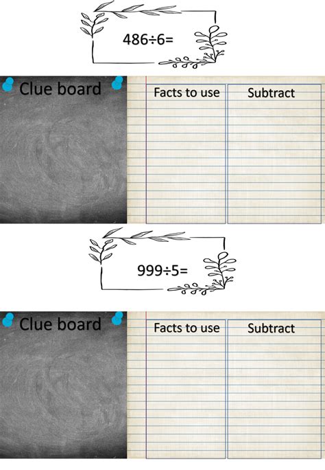 Division Using Clue Board 的图像结果