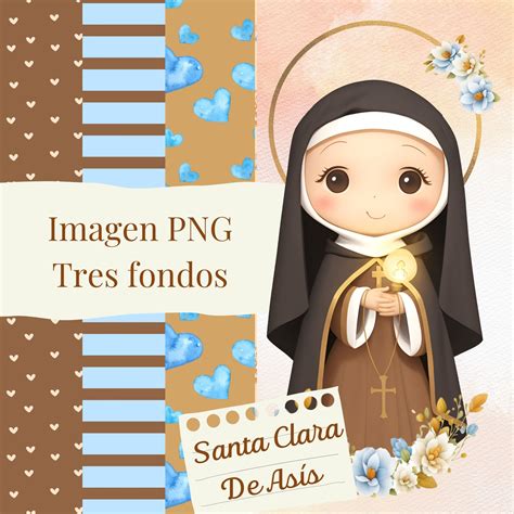 Saint Clare of Assisi Digital Download, Saint Clare of Assisi, Italian ...