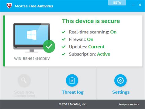 Antivirus and Security News: McAfee Free Antivirus Beta with support ...