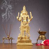 Pure Brass Kartikeya Murugan Swamy Statue - 14 inch – Budhshiv.com