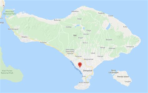 Canggu Bali Indonesia Map