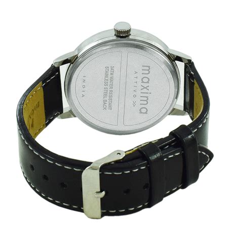 Maxima ATTIVO Men Black Dial Analogue Watch - 67841LMGI