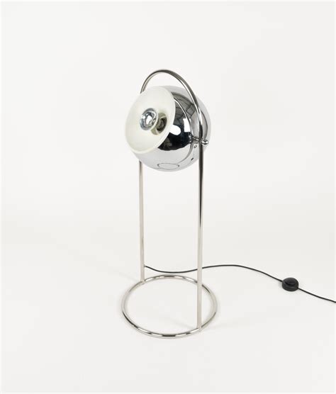 Midcentury Chrome Adjustable Floor Lamp Goffredo Reggiani Style, Italy ...