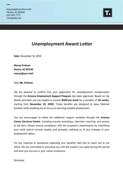 Free Award Letter Templates, Editable and Printable
