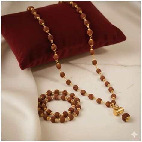 Premium Rudraksha Mala & Panch Mukhi Bracelet Combo – Dharmik