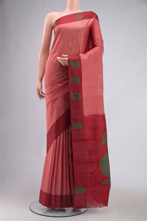 Coral Kanchipuram Silk Saree – Nalli Silk Sarees Pvt Ltd