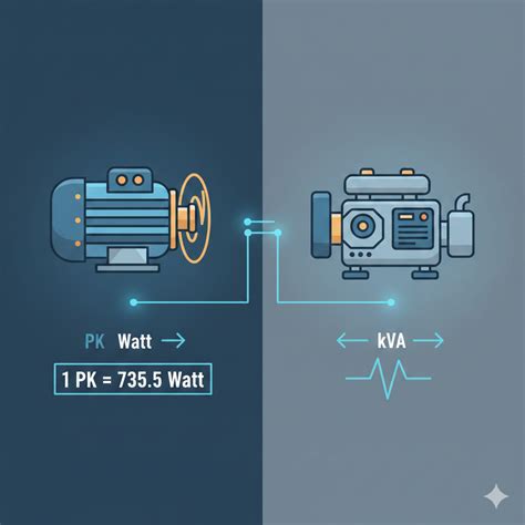 Cara Menghitung & Konversi PK ke Watt dan KVA (Lengkap + Tabel ...