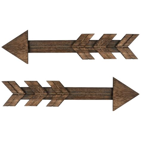 Kingbuy Rustic Wood Arrow Sign Wall Decor - Decorative Farmhouse Home ...