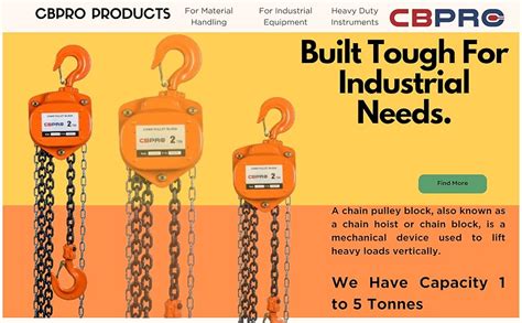 CBPRO MAX 3 Meter Chain Pulley Block (3 TON - Single Fall) : Amazon.in ...
