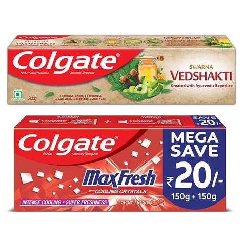Colgate Swarna Vedshakti Anti-Germ Ayurvedic Toothpaste for Whole Mouth ...