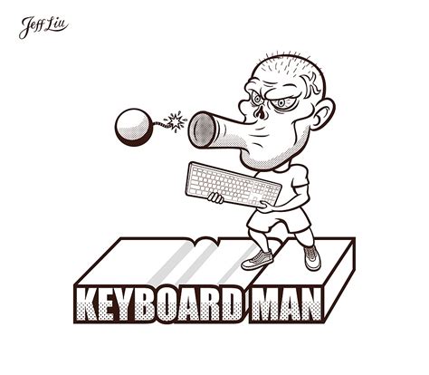 键盘侠KeyboardMan|插画|艺术插画|德罗丰Deroff - 原创作品 - 站酷 (ZCOOL)