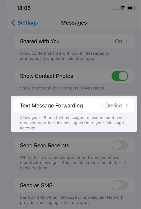 Image result for IPhone Text Forwarding