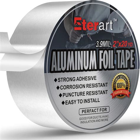 ETERART Aluminum Foil Duct Tape Heavy Duty,High Temperature Sealing and ...