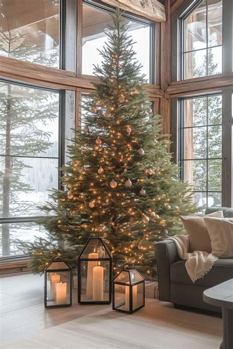 Image result for Rustic Christmas Tree Decorations